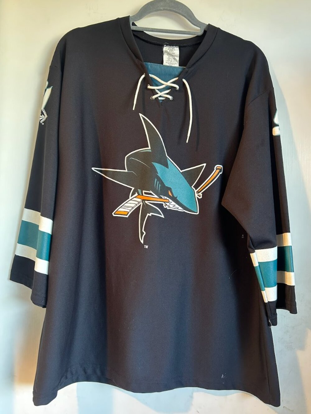 San Jose Sharks - Black Sponsor Jersey